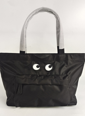 Anya安雅大眼睛购物袋尼龙妈咪包单肩包托特包手提包休闲女包带标