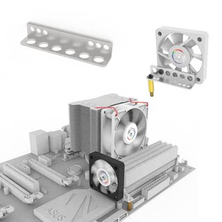 内存散热支架 主板安装5cm静音风扇台式电脑机箱主板通用2021全新