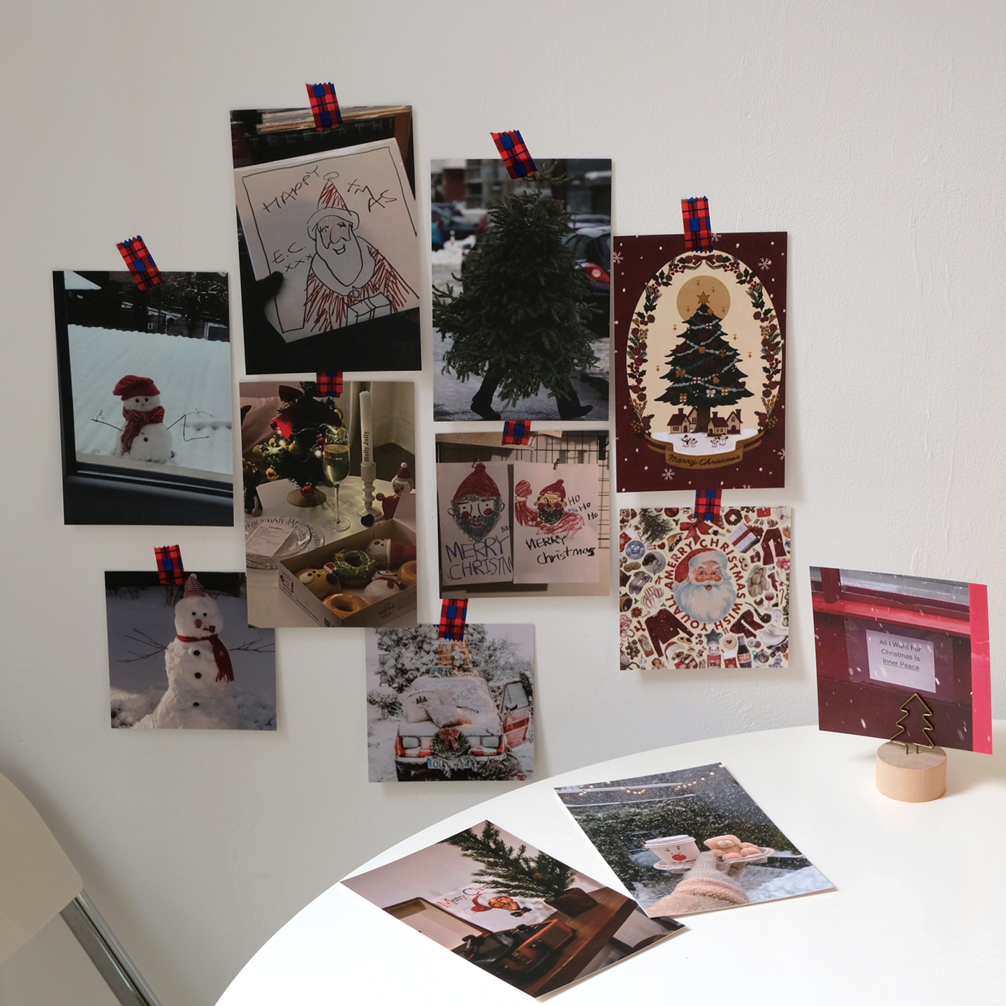 ins复古圣诞节主题墙面装饰卡片