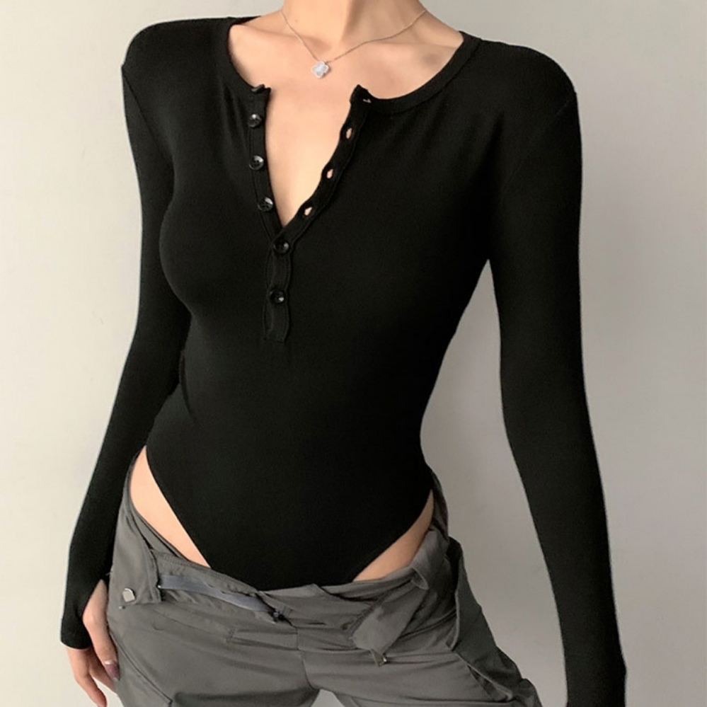 辣妹露腰连体短款内搭上衣女春秋