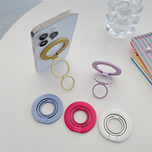 【三折叠】磁吸手机壳强磁吸支架苹果平板安卓底座追剧神器双指环