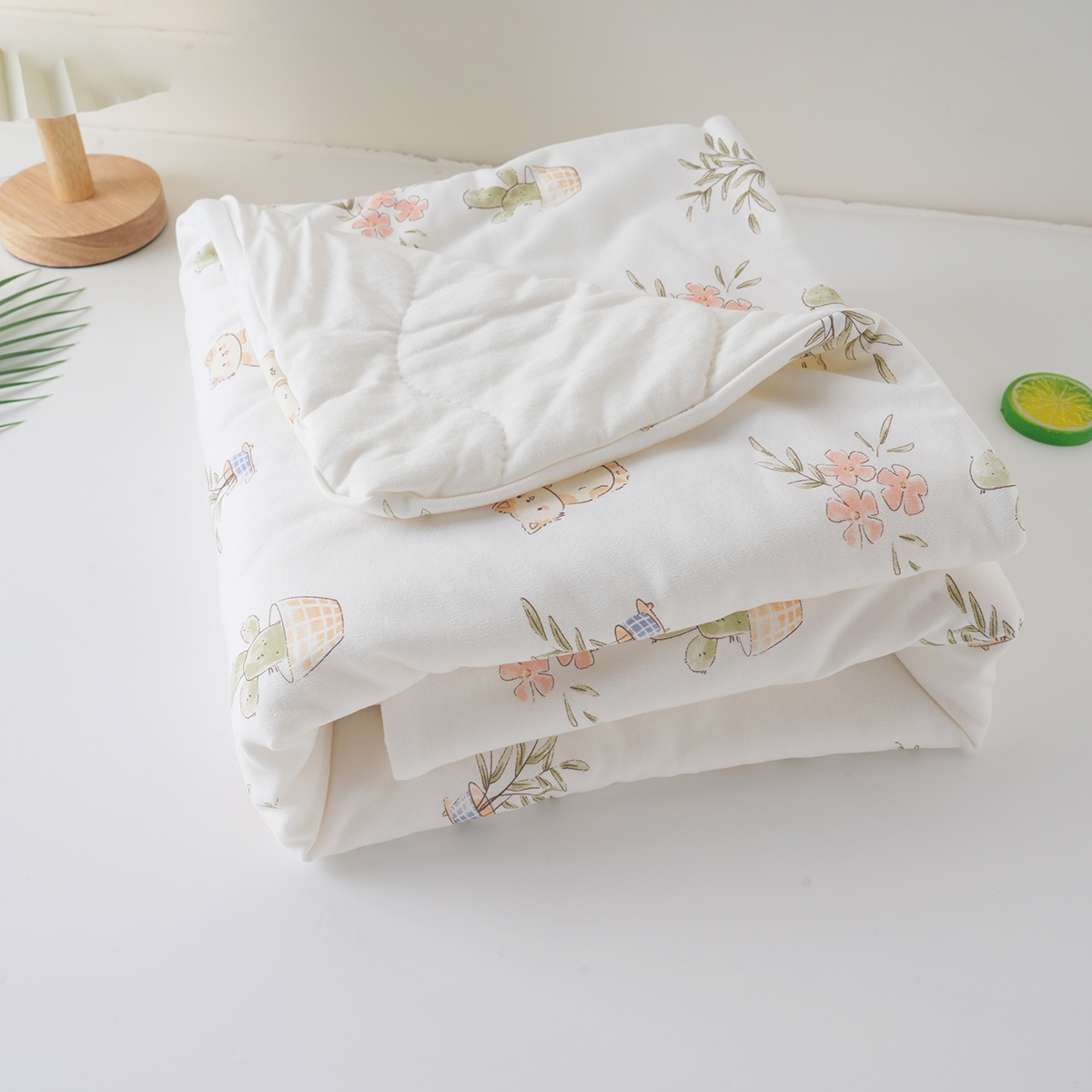 婴儿抱被纯棉新生儿棉花小被子宝宝空调被初生用品外出盖毯四季款