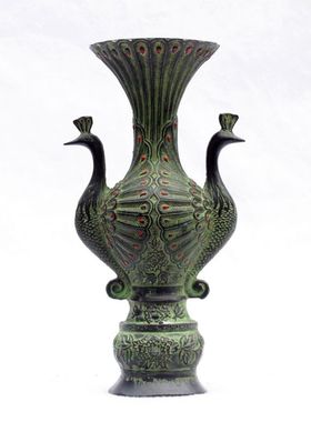 花瓶风水摆件仿古青铜器包邮