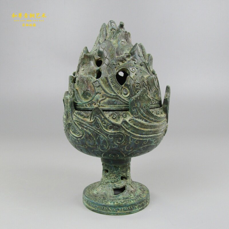 仿古青铜器熏炉家居摆件工艺礼品开业纪念品古典装饰博古架书房