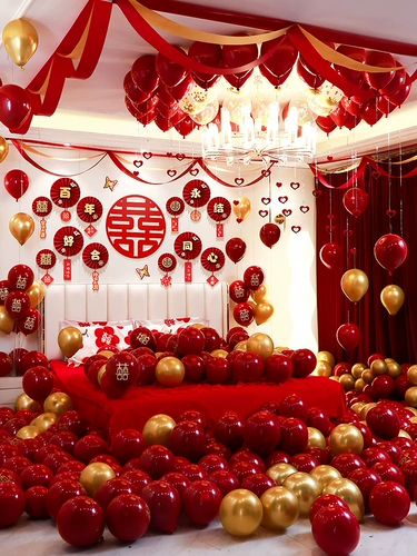 Свадебная компоновка набор мужского воздушного шара свадебная свадьба Новая домашняя сеть красная высокая высокая
