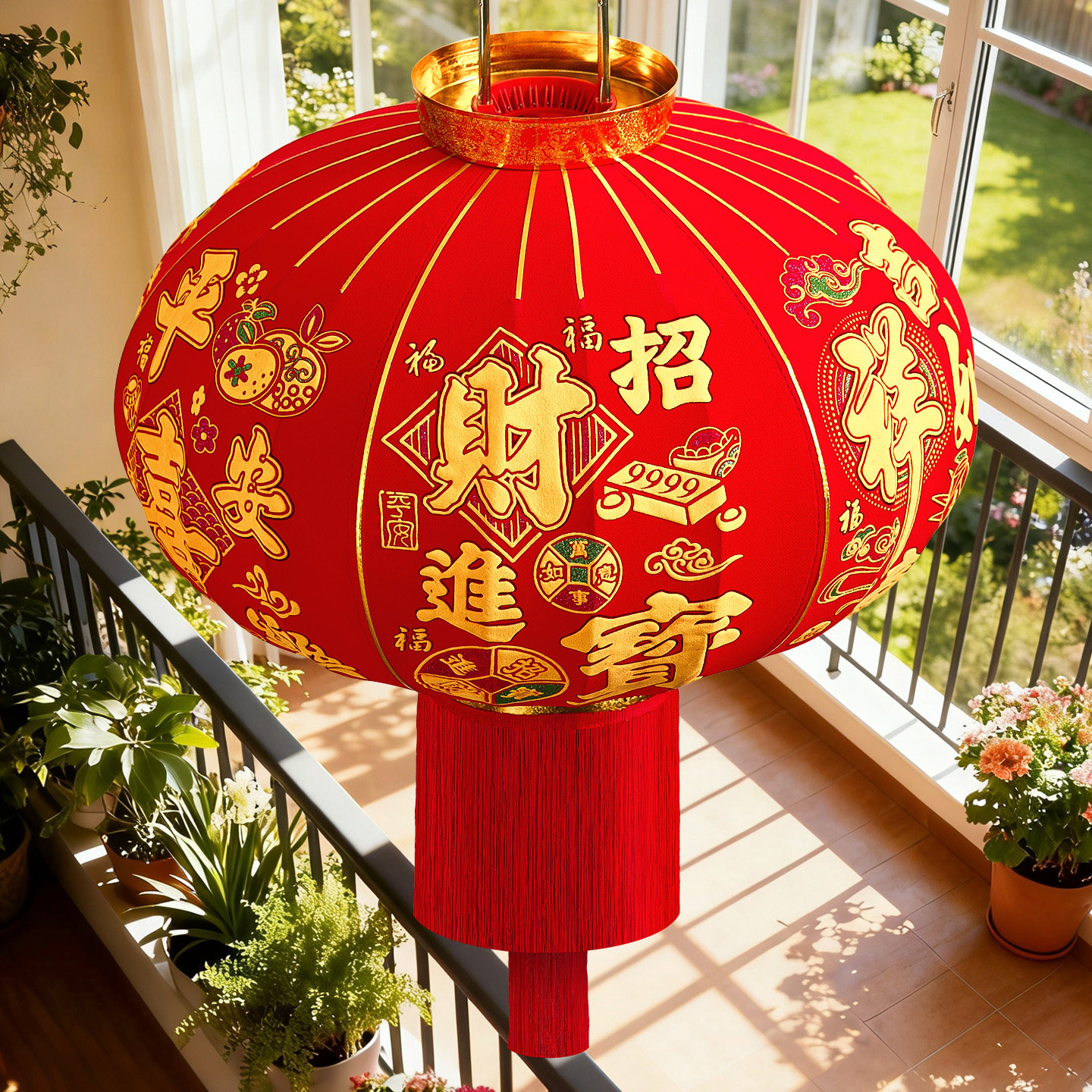 2026马年大红灯笼春节宫灯装饰品