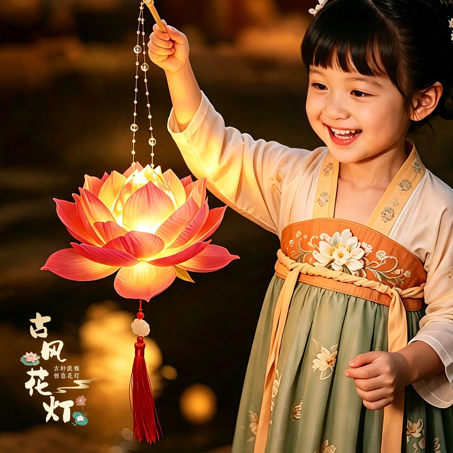 中秋节灯笼古风荷花灯2026新款图片