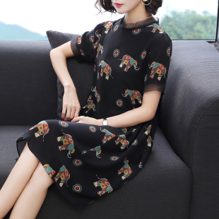 高端小个子重磅桑蚕丝裙子 夏季 杭州真丝连衣裙中长款 2020新款