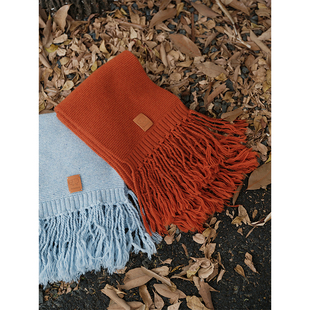 暖冬日常 Botanique植物学 100羊毛花纱手工流苏皮牌围巾 现货