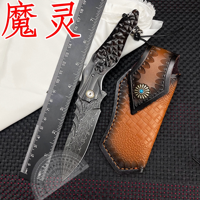 vg10高硬度大马士革钢折叠刀