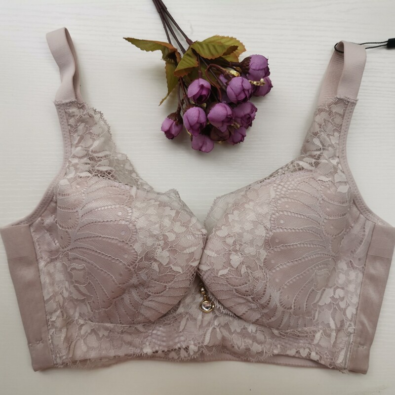 包邮爱*ad11802b薄杯全罩杯大胸内衣调整文胸聚拢收副乳75d80d85d