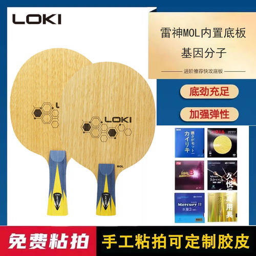 雷神乒乓球底板内置球拍基因分子