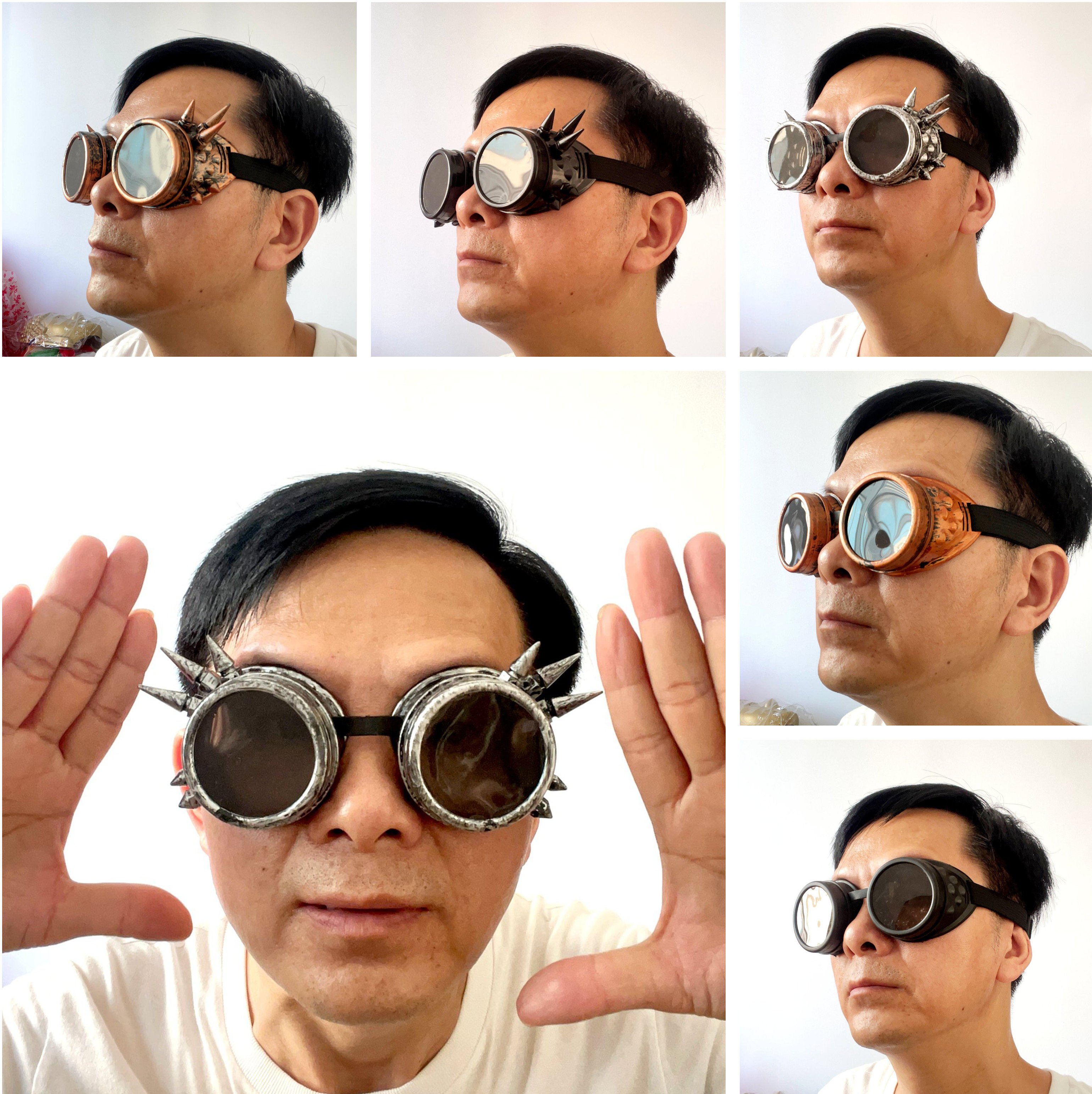 蒸汽朋克眼镜万圣节派对cospiay道具直播短视频舞台表演复古搞笑,模玩/动漫/周边/娃圈三坑/桌游,其它,淘宝优惠券,粉丝福利购,淘宝优惠卷