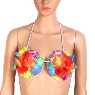 夏威夷草裙胸花成人草裙套装草裙舞表演服装多色直播拍短视频道具