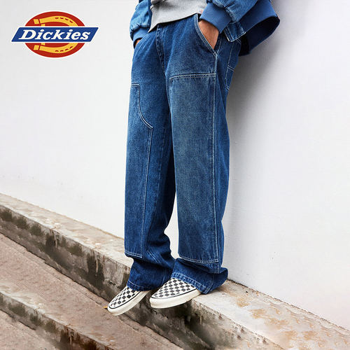 Dickies 丹宁双膝裤 洗涤渐褪色宽松牛仔春夏休闲裤 DK0A87Vp