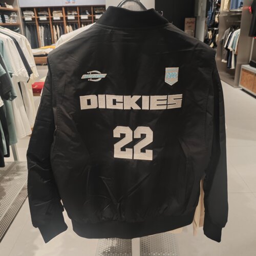 Dickies26秋冬飞行员夹克男胸前字母印花宽松外套 D364MWT35
