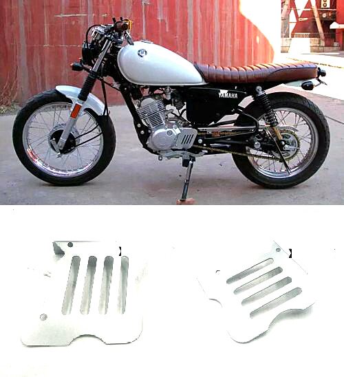雅马哈天骏125复古链轮罩 YB125SP全铁手工链盖 天骏125齿轮盖