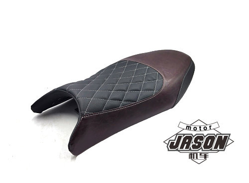 适用赛科龙RE3复古座垫 宗申250/400机车改装座椅坐垫 分色皮鞍座