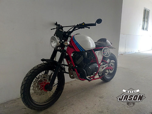 龙嘉V咖/棍王摩托车改装CNC后视镜 游侠/宗申WEEK8咖啡CAFE反光镜