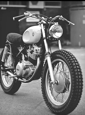 复古改装通用22mm钢制车把 侉子车把管M型车把蝴蝶车把SR400幼兽