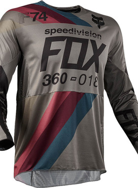 新品热卖FOX速降服户外骑行服运动长袖T恤上衣山地车赛车服定制