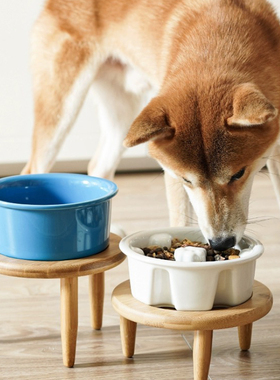 陶瓷慢食碗美国LE TAUCI视觉猎犬防打翻防噎 Petisan