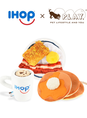 宠物玩具发声互动款美国PLAY联名Ihop咖啡松饼 Petisan