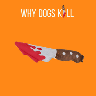 毛绒玩具刀发声玩具 PLAY美国宠物绿帽子香槟 《致命狗狗》