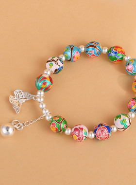 新款足银十二花神手链适合14-17cm手尾颜色鲜艳太治愈了