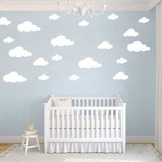 北欧ins白云墙贴云朵儿童房婴儿房幼儿园天花板吊顶装饰贴纸