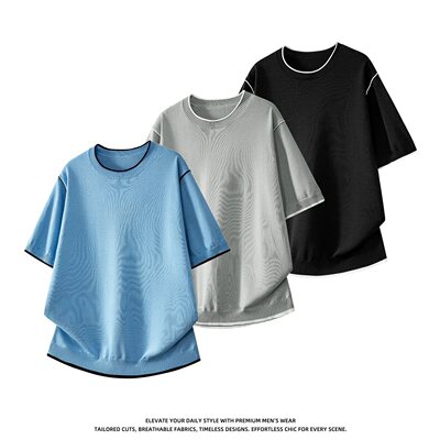 3D挂拍 YTX315-P44 2026夏季百搭美式潮流短袖T恤男  控价78