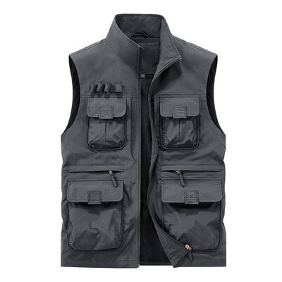 5899马甲 跨境批发男士休闲马甲大码坎肩户外薄款外套背心春秋款