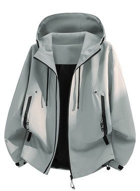 2026春季新款原创大码男装夹克潮酷夹克男M-8XL 控价 138