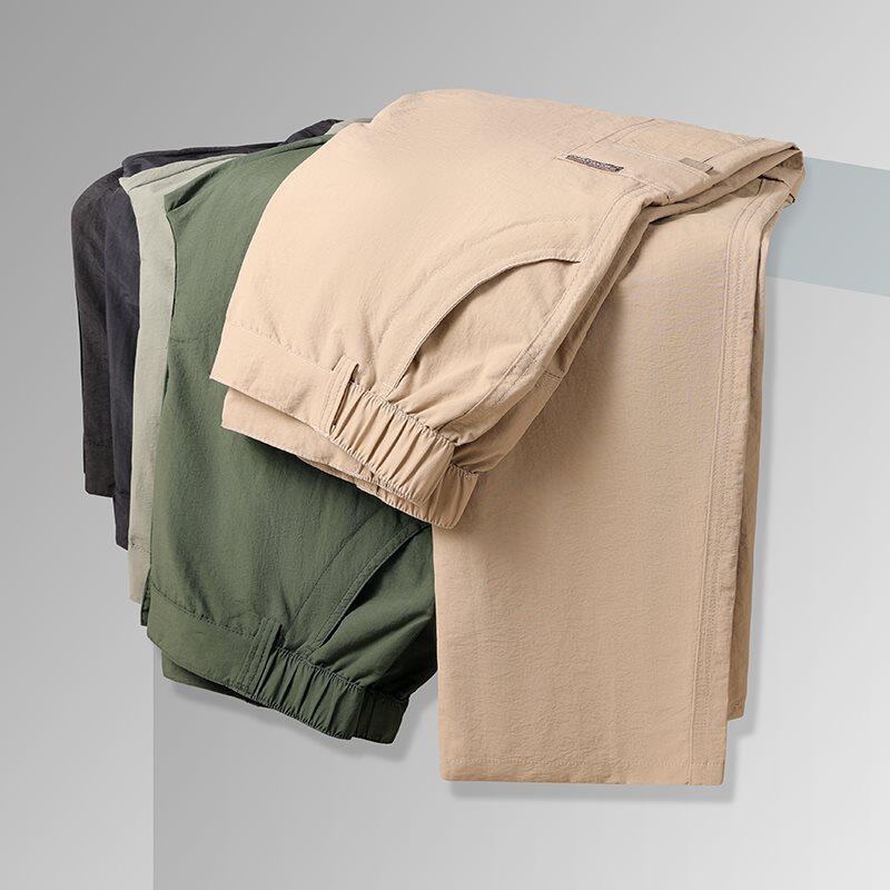 跨境户外速干裤男女夏季薄款可拆卸两截徒步行山长裤男2026新款轻