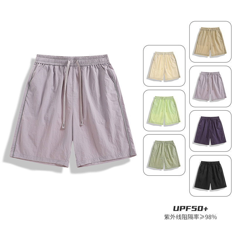 个性反光条运动短裤男2026新款夏季防晒速干中裤男士高品质宽松休,运动服/休闲服装,运动中长裤／短裤,淘宝优惠券,粉丝福利购,淘宝优惠卷