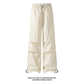 控价 白底美式 春季 2026 5XL 新款 特P25 打褶冰丝运动裤 HK26194