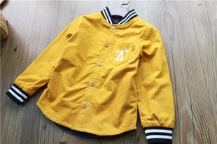 秋冬男童加绒衬衣 儿童条纹立领加厚上衣 中大童保暖长袖衬衫