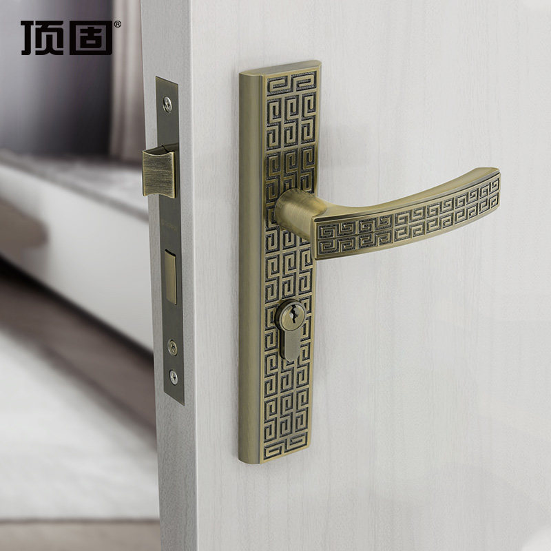 顶固门锁卧室家用通用型锁具卫生间室内房间新中式木门锁