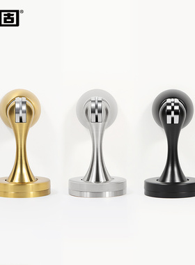 顶固门吸 四色黑色室内卧室门吸地吸强吸力墙地两用磁力门碰