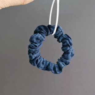 法式 复古格子小肠发圈高弹力日常耐用纯棉发绳百搭通勤皮筋头绳女