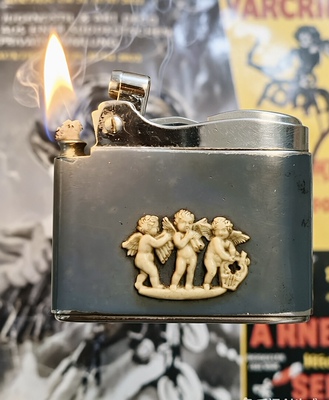 【天使贴章】美国Ronson朗森凯旋系列Capri古董煤油打火机