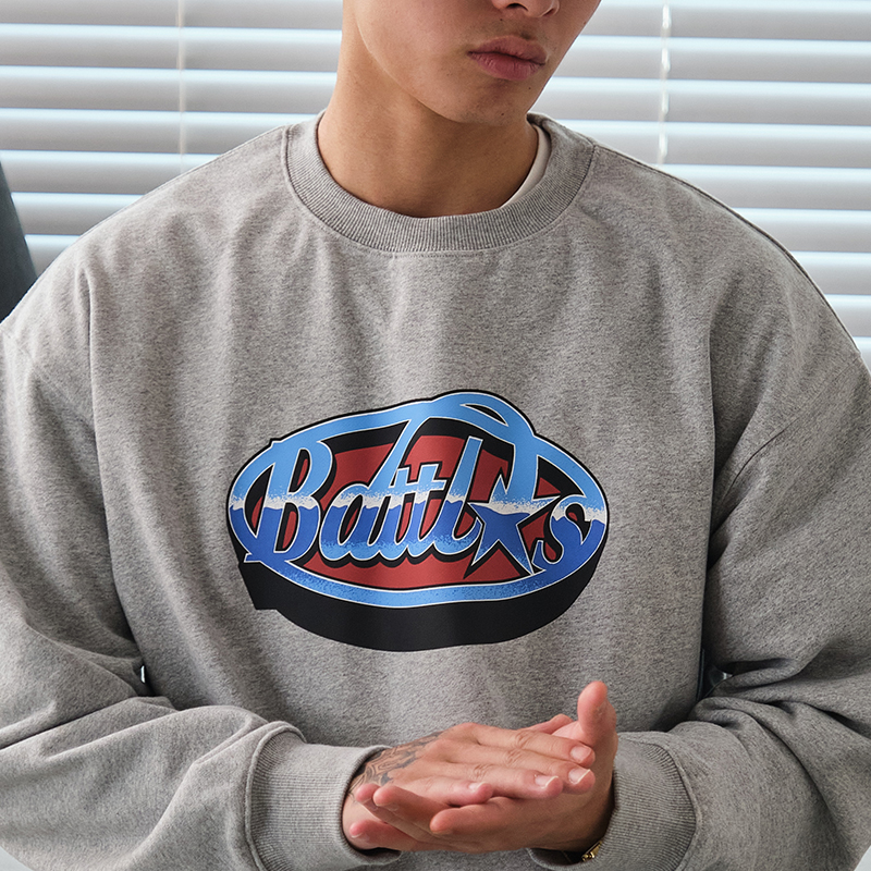 美式Battles纯棉圆领卫衣