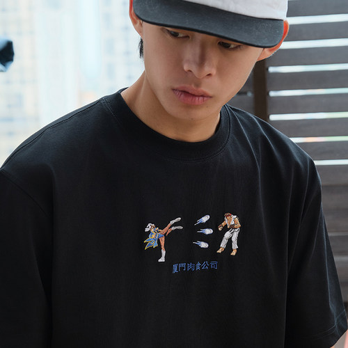 Battles格斗游戏刺绣凉感短袖