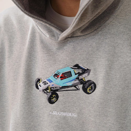 Battles遥控车刺绣连帽卫衣