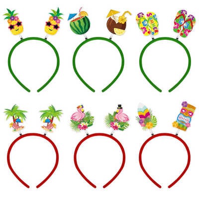 夏威夷卡通菠萝仙人掌火烈鸟发箍