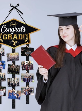 2025毕业季grad门挂照片DIY门前挂饰晚会典礼挂饰氛围装饰道具