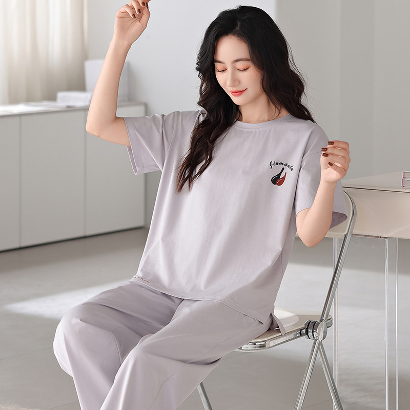 2025新款睡衣女夏季纯棉短袖长裤
