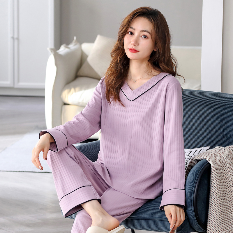 春秋季女士拉架棉薄款可外穿睡衣