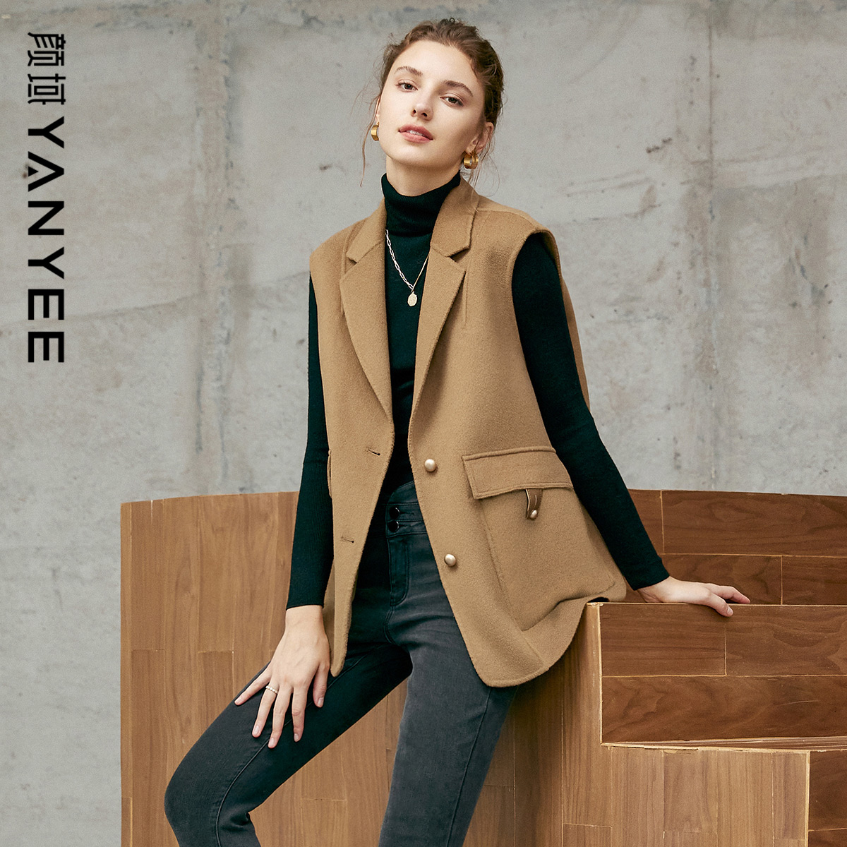 时尚气质百搭毛呢大衣