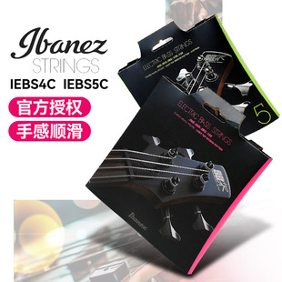 Ibanez依班娜电贝斯弦IEBS4 5C防锈四弦五弦电贝司琴弦bass套装弦